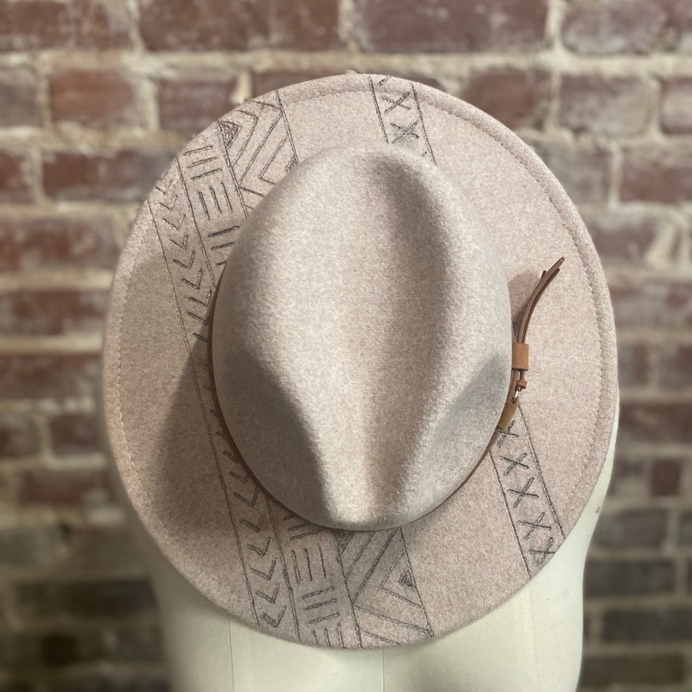 Hand Burned Felt Hat